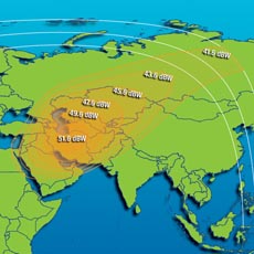 Intelsat 706 Ku-band spot beam 2